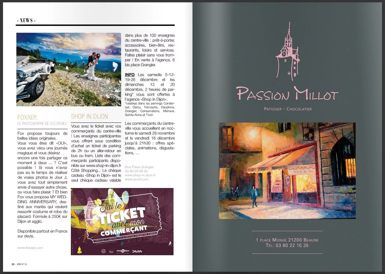 Photographe Publication à Dijon — FOXAEP