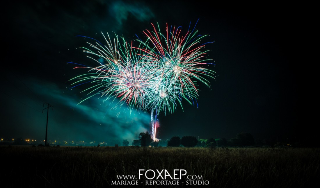 Feu d&rsquo;Artifice Chevigny Saint Sauveur — FOXAEP, photographe Bourgogne