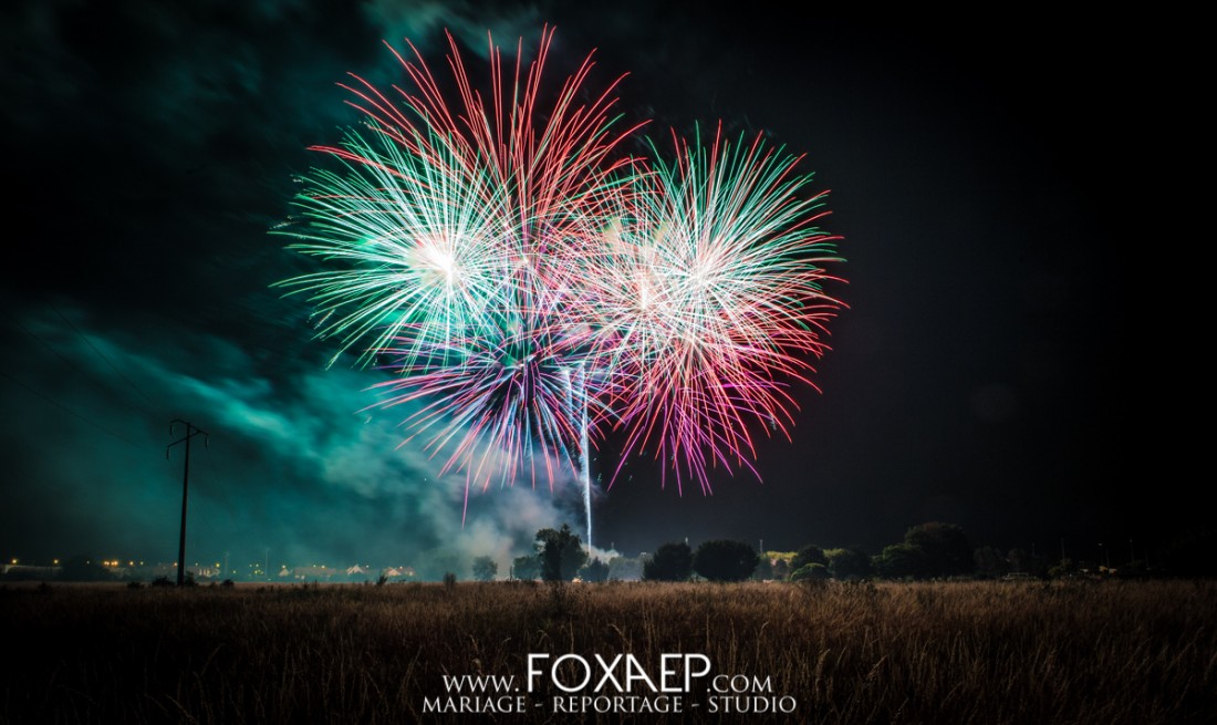 Feu d&rsquo;Artifice Chevigny Saint Sauveur — FOXAEP, photographe Bourgogne
