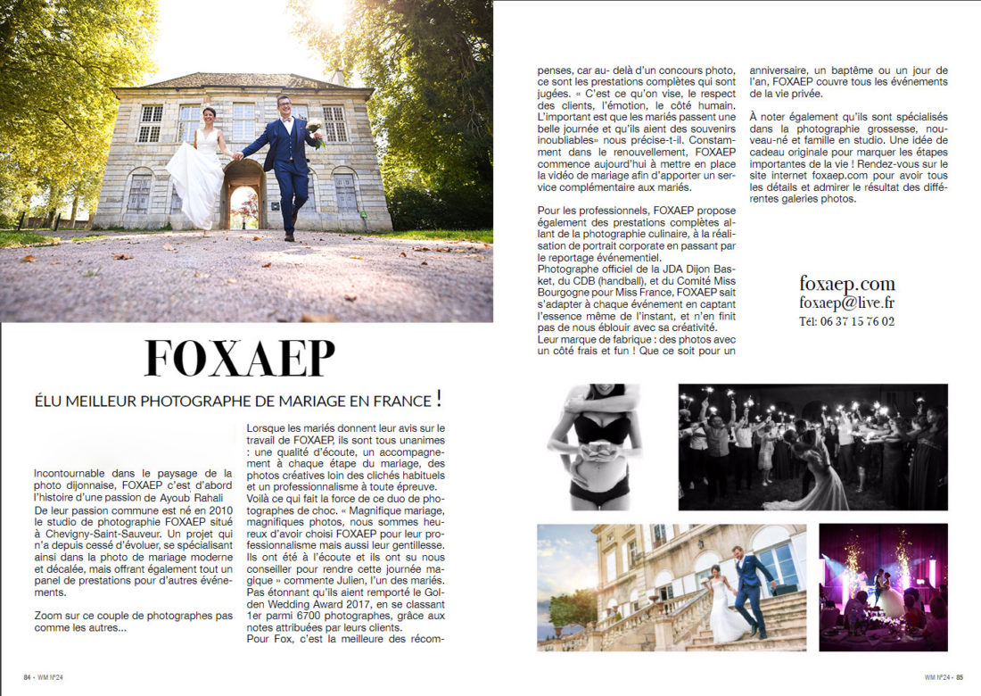 Meilleur Photographe Mariage France — FOXAEP, photographe Bourgogne