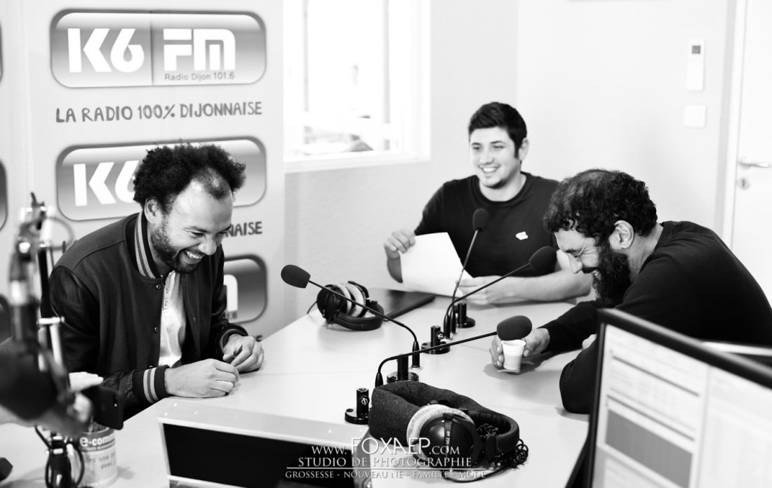 K6FM avec Fabrice Eboué et Ramzy Bédia — FOXAEP, photographe Bourgogne